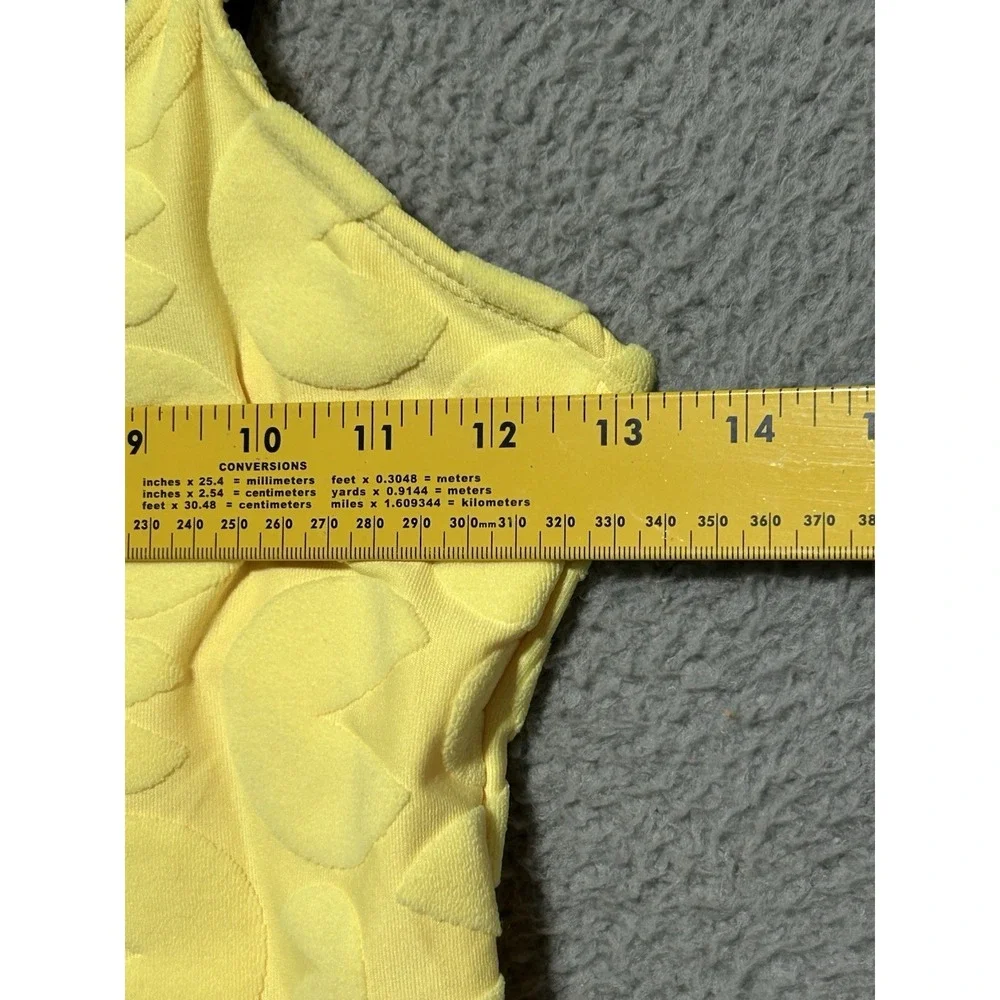 Justice x Pacman Yellow Terry One Piece Swimsuit Girls Medium/10 Pool Beach